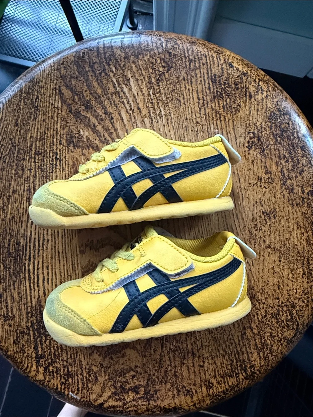 Onitsuka Tiger by Asics Kids' Yellow Velcro Trainers